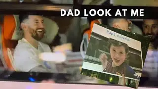 Messi's reaction🤗🤩when his Son's image was showed up
