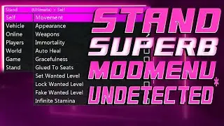 STAND Modmenu (BEST PROTECTIONS* PAID MOD MENU | GTA 5 ONLINE PC 1.60 | UNDETECTED)#poras