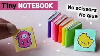 Tiny notebook no scissors no glue - How to make a notebook