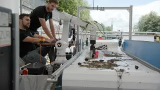Testing on a river to combat plastic in the oceans