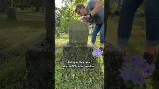 Mrs. Maggie Barnes #gravesite #grave #cemetery #cleaning #gravestone #headstonecleaning #asmr