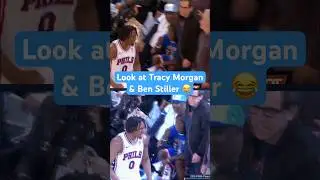 Tracy Morgan gaveTyrese Maxey the finger after his game-tying shot ☠️🖕