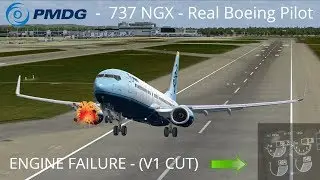 PMDG 737 Engine Failure Tutorial by a Real Boeing Pilot