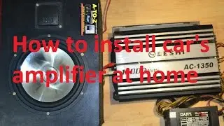 How to INSTALL CAR's AMPLIFIER AT HOME | Urdu/Hindi | MSA
