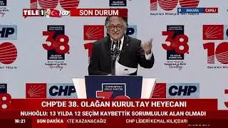 Bedri Baykam'ın 38. CHP Olağan Kurultayındaki Konuşması. (04.11.2023)