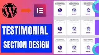 How To Create Testimonials Section Using Elementor | Design Testimonials With Elementor pro