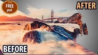 Cara Membuat Efek Brush | Photoshop CS6 |Brush Effects Tutorial "FREE .psd"