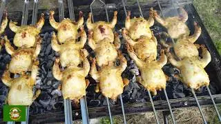 ШАШЛЫК из Перепелки на мангале