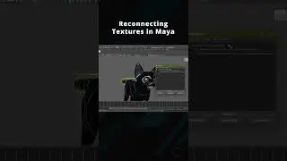 ⚡ Reconnecting Textures in Maya | Animation Quicktip