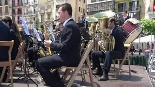 CONCIERTO BANDA DE SANGUESA EN PAMPLONA 15 06 2019
