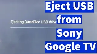 How to Eject USB from Sony Google TV | Safely Eject USB Pen Drive or Hard Drive from Google TV