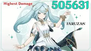Faruzan 500K Damage Showcase Genshin Impact