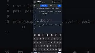 Python program to swap two elements in a list 