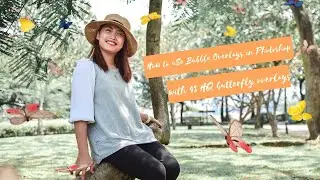 How to use and apply photoshop overlays! With FREE 43 HQ Butterfly Overlays!