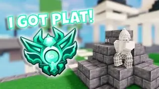 I Got Platinum In Roblox Bedwars Season X
