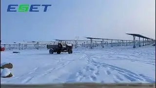 Take a look at the ESET solar tracking system that's still running in the snow!