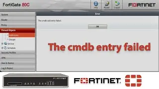 FortiGate failed to save changes