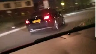 modified Astra vxr chasing down a BMW 535d