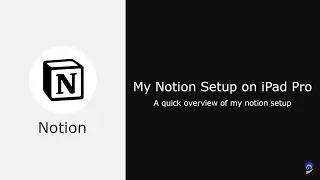 My Notion Setup on iPad Pro