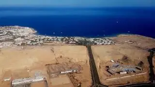 Шарм Эль Шейх с высоты. Flight over Sharm El Sheikh. Egypt. RELAX-VIDEO