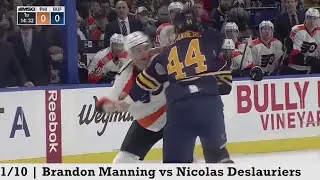 Top Five NHL Hockey Fights of January 2017