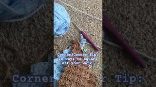 Crochet Tip: C2C, 2x Ways to Square off Your Project #crochet