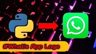 How to make WhatsApp logo using python in mobile 💥 || Make logo using python