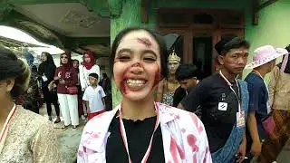 Keseruan jalan sehat bersama Muda Mudi Desa Bangak