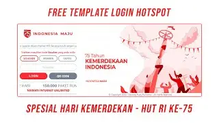 Template Login Hotspot Mikrotik Spesial Kemerdekaan - HUT RI Ke 75