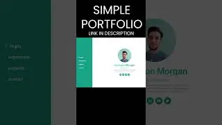 Simple Portfolio Website Tutorial 