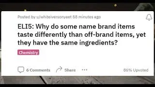 Why do some brand name items taste different than off-brand? #shorts