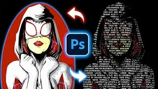 Text Portrait Effect | Photoshop Tutorial