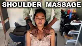 Stress Relief ASMR |Kansa Shoulder Massage by Vikram Barber.#asmr #asmrsounds #viralvideo