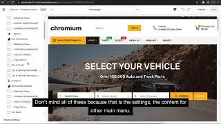 How to  customize the  Verticle mega menu for Chromium Shopify Theme