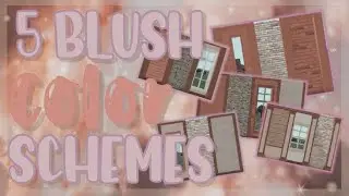 5 blush color schemes! | roblox bloxburg