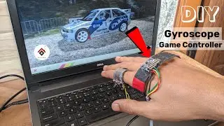 Gyro Controlled car racing simulator using Arduino Uno | MPU6050 gesture controlled steering wheel