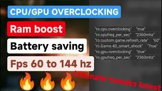 🔥🔥🔥Ultimate Boost CPU/GPU & FPS tweaks overclocking for gaming🔥🔥🔥2022