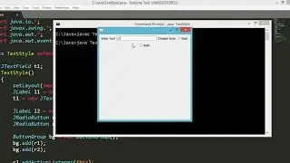 Java Swing Application for Changing Fonts Style