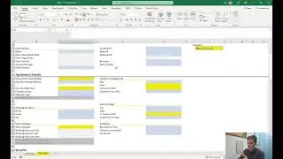 Advanced financial estimate modeling in Excel.  Super manageable and clean.