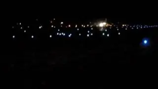A-340 Night Take Off San Jose Costa Rica