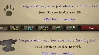 OSRS: Achieving 99 Hunter & Smithing