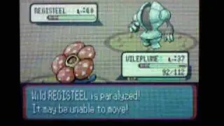 Shiny Registeel Appears After a long 14,714 Soft Resets on Pokemon Ruby! =D