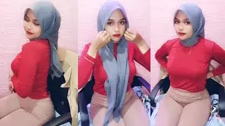 Hijab Style Aunty Try On Daily Hijab Simple Collor