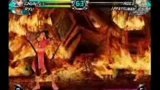 Tatsunoko vs Capcom: Ultimate All-Stars Arcade Mode As Ryu/Chun-Li Part 1/3