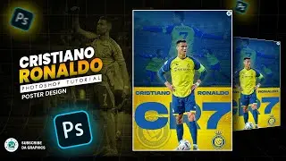 Cristiano Ronaldo (Al-Nassr) Sports Poster Design | Photoshop Tutorial ⚽❤️💯