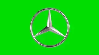 Mercedes Benz 3D Logo | Green Screen Background Video
