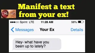 How to manifest a text from your ex Law of Attraction