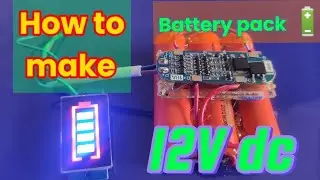 How to make 12V Lithium-ion  battery pack. #diy #rc #homemade