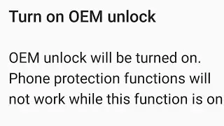 What is oem unlock on Android