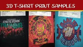 3d T-shirt Print (Screen Print) Samples #3dprint #screenprint